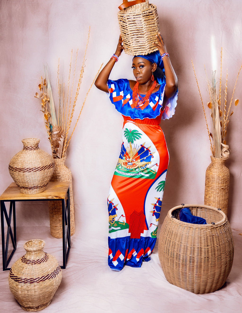 WOMEN OFF SHOULDER POLYNESIAN