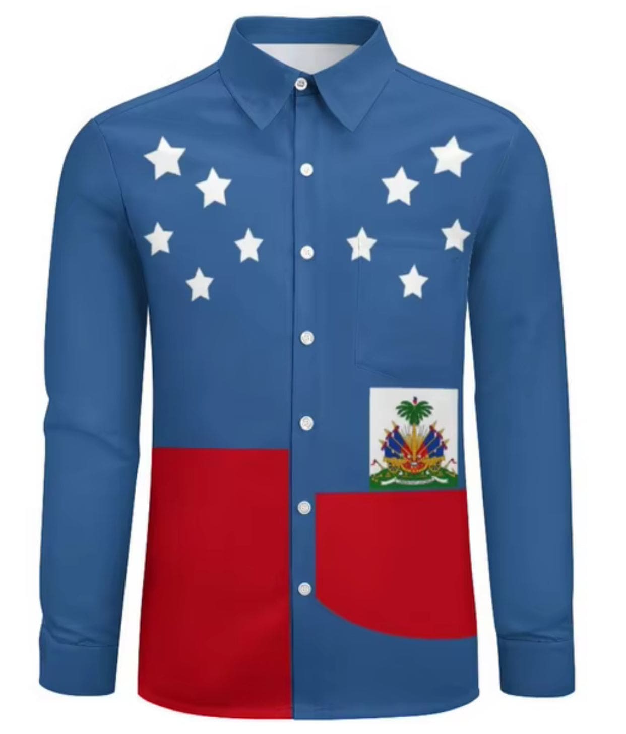 Long Sleeve Shirt Men Clothes Samoan Polynesian Shirts For Tribal Island Top Men's Shirt