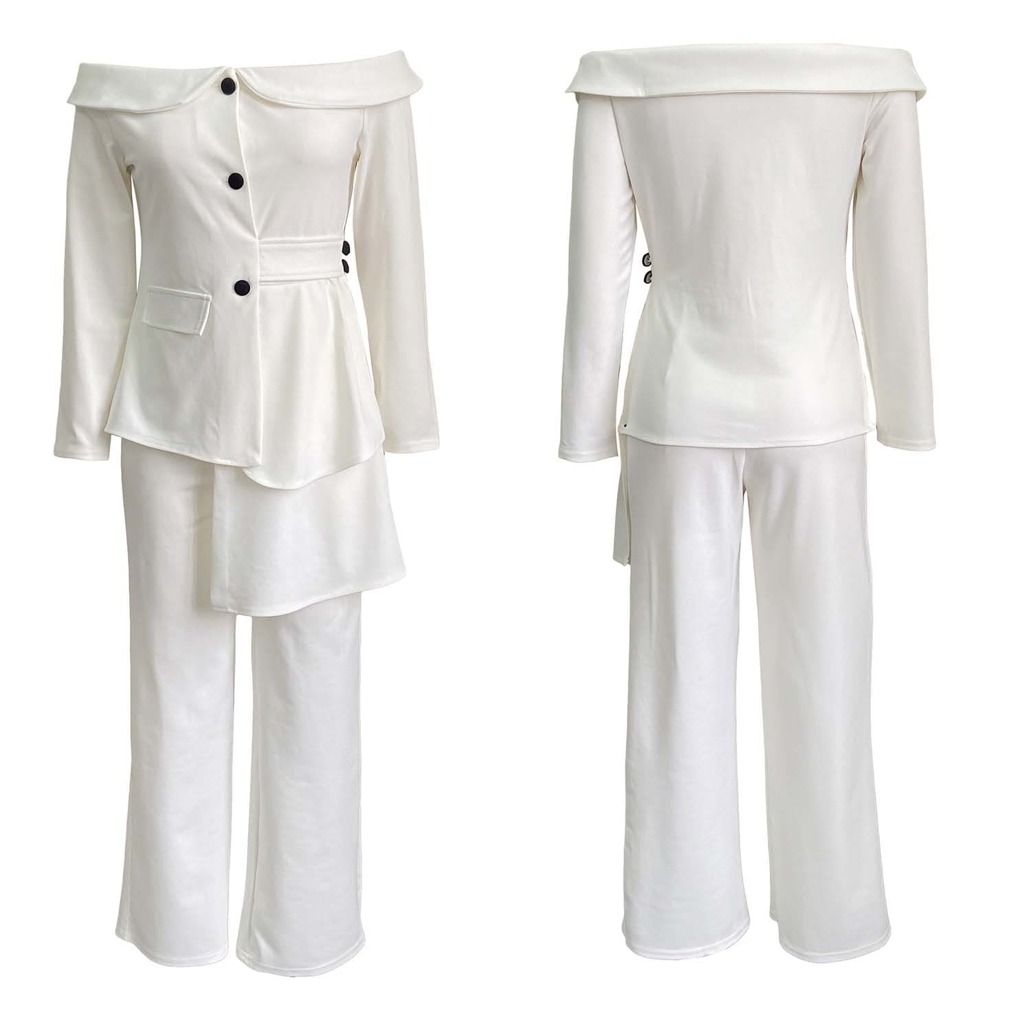 Ladies Fashion Suit Trousers African Two Piece