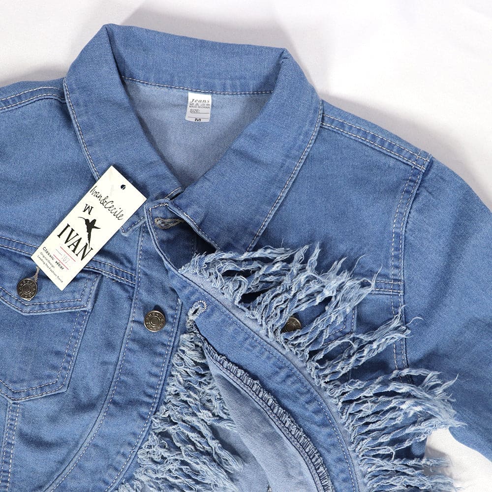 African Denim Skirt Suit Fashion Stretch Cotton