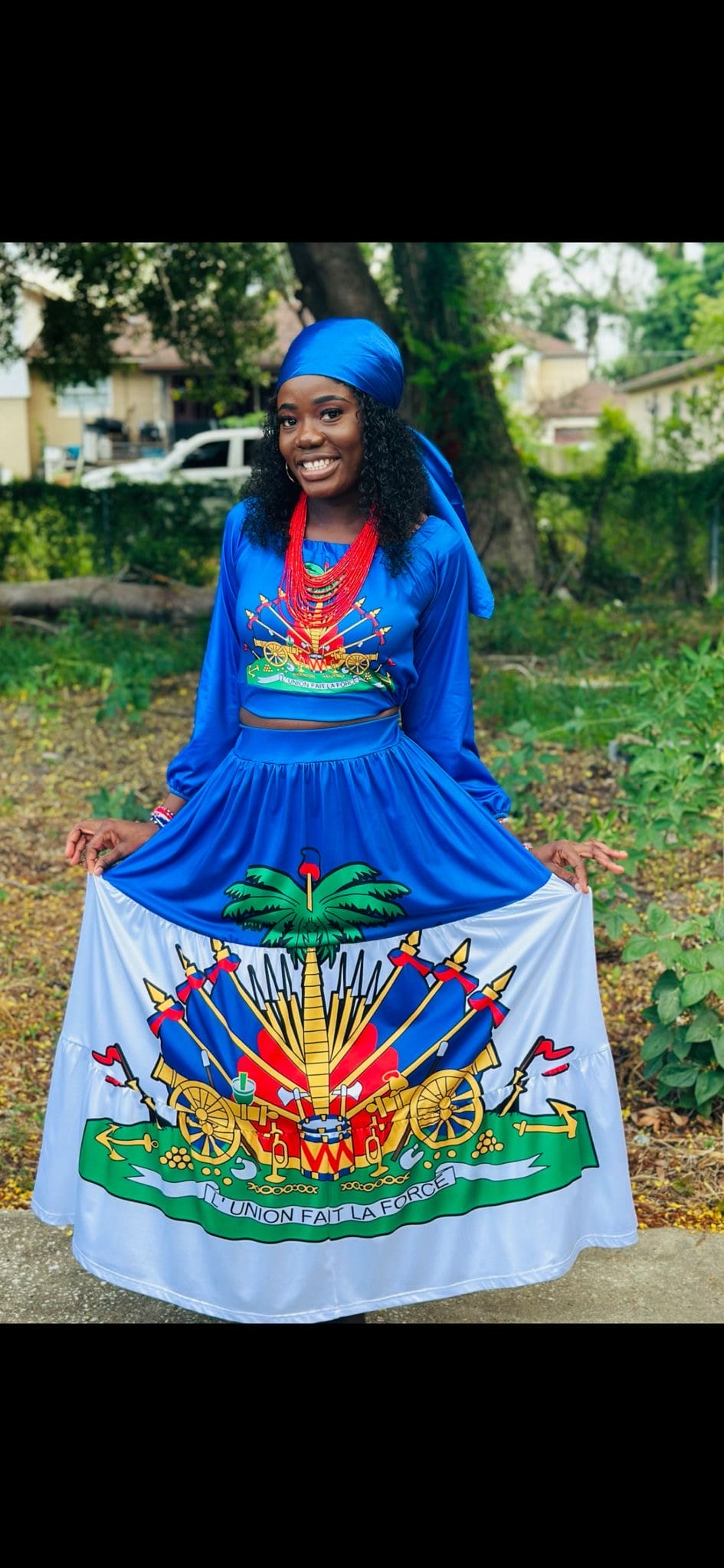 Haitian Heritage Two-Piece Skirt Set