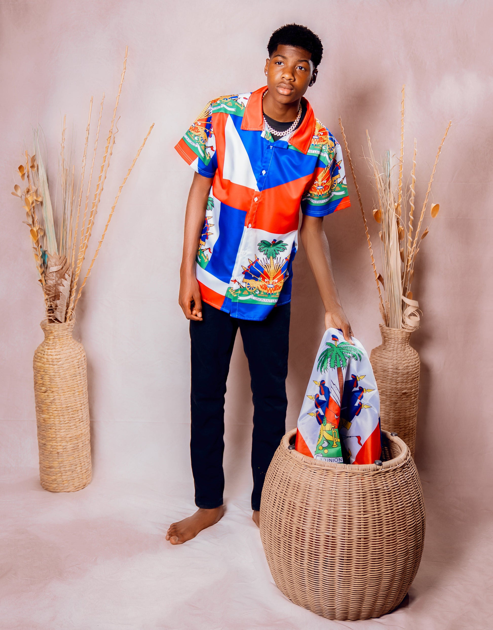 Haiti Flag Statement Shirt – Men’s Summer Edition