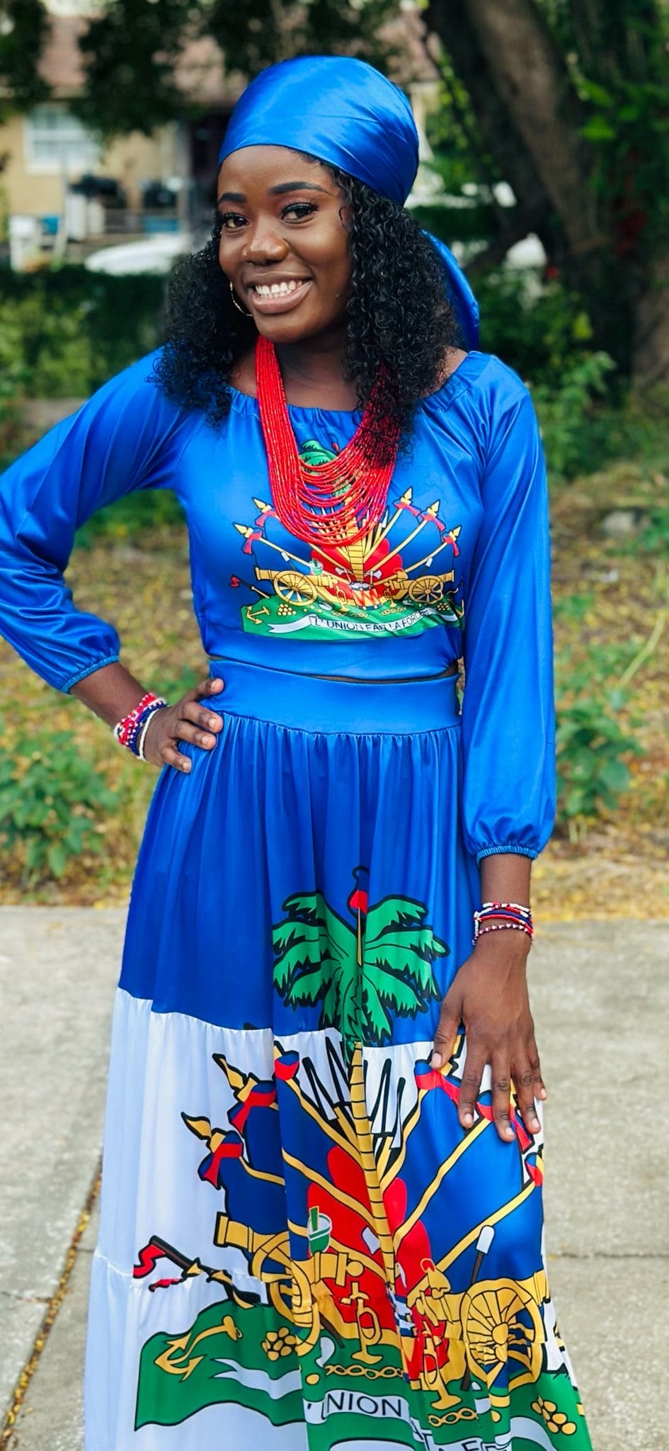 Haitian Heritage Two-Piece Skirt Set