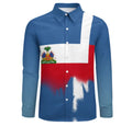 Long Sleeve Shirt Men Clothes Samoan Polynesian Shirts For Tribal Island Top Men's Shirt