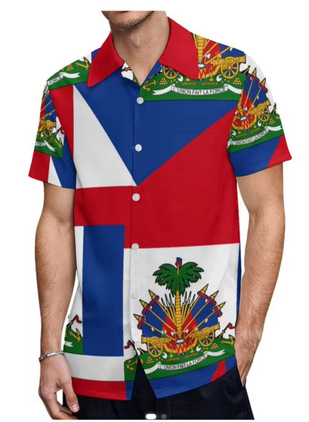 Haiti Flag Statement Shirt – Men’s Summer Edition