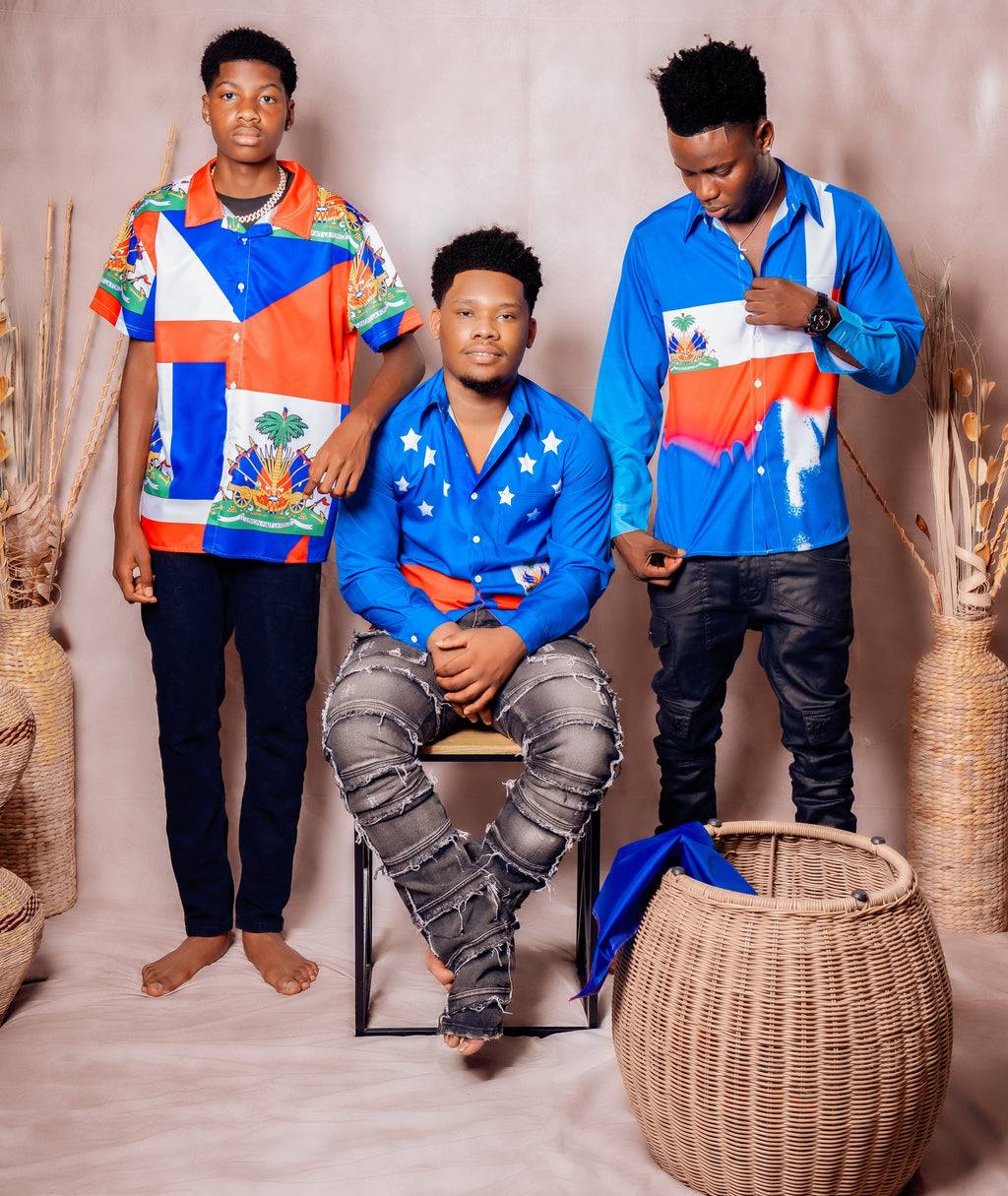Haiti Flag Statement Shirt – Men’s Summer Edition