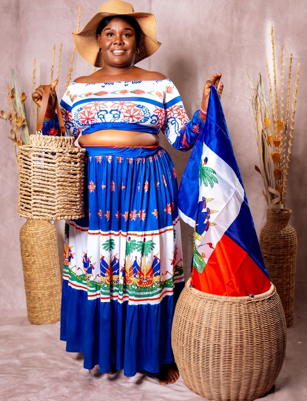 Haitian Elegance Straw Hat