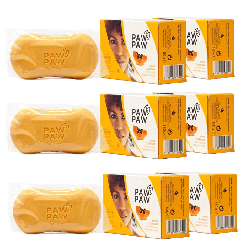 PAW PAW CVPapaya Soap – Gentle Cleansing Bar for Smooth & Radiant Skin (1, 3, 6 Pack)