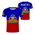 Men’s Haitian Flag 3D Print T-Shirt – National Emblem Short Sleeve