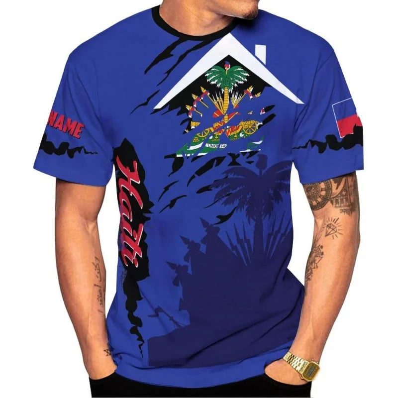 Men’s Cultural Graphic Casual T-Shirt