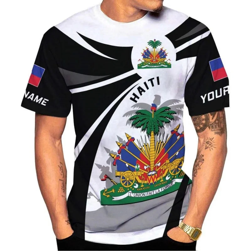 Men’s Cultural Graphic Casual T-Shirt