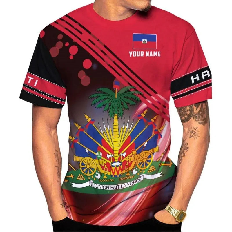Men’s Cultural Graphic Casual T-Shirt