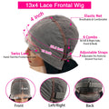 HD Transparent Lace 200 Density 13x4 13x6 Full Frontal Lace 99j Burgundy Preplucked Colored Deep Wave Frontal Human Hair Wig
