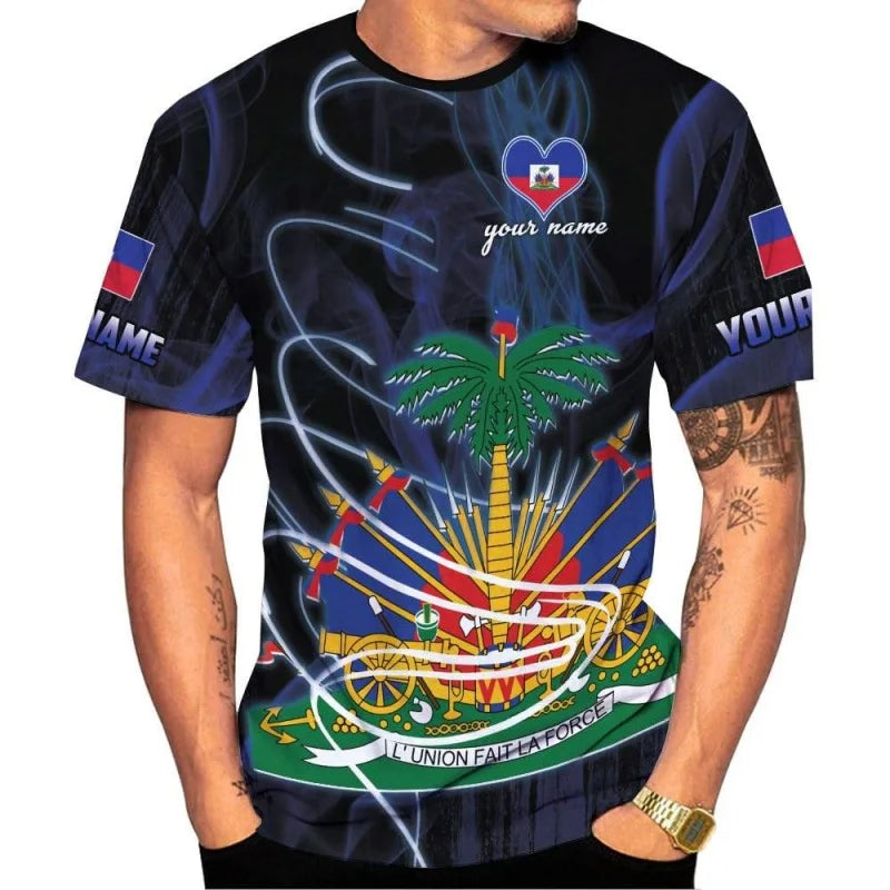 Men’s Cultural Graphic Casual T-Shirt