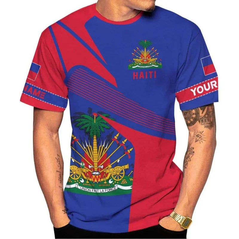 Men’s Cultural Graphic Casual T-Shirt