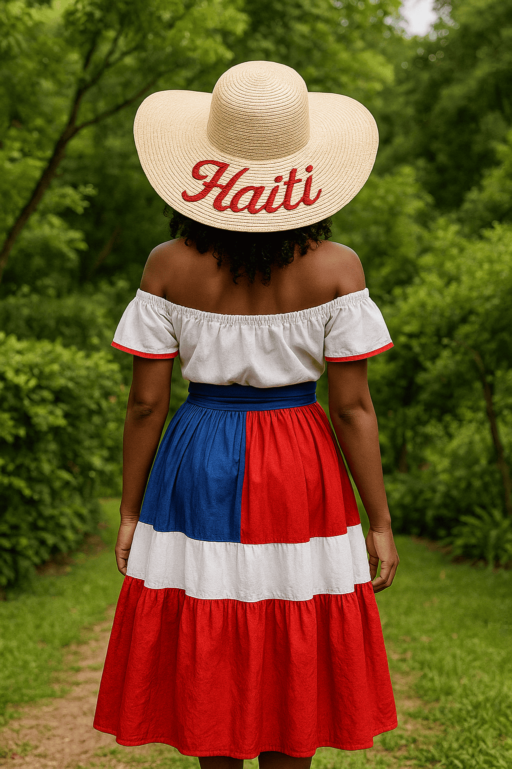 Haitian Elegance Straw Hat