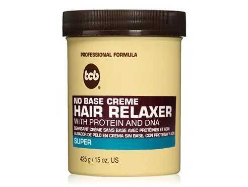 TCB Professional Formula No Base Cream Hair Relaxer with Protein and DNA – Regular/Super – Available in 7.5 oz & 15 oz