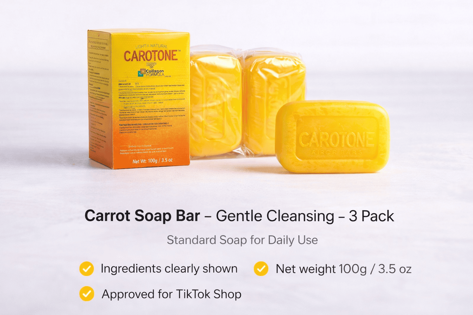 “Carrot Soap Bar – Gentle Cleansing