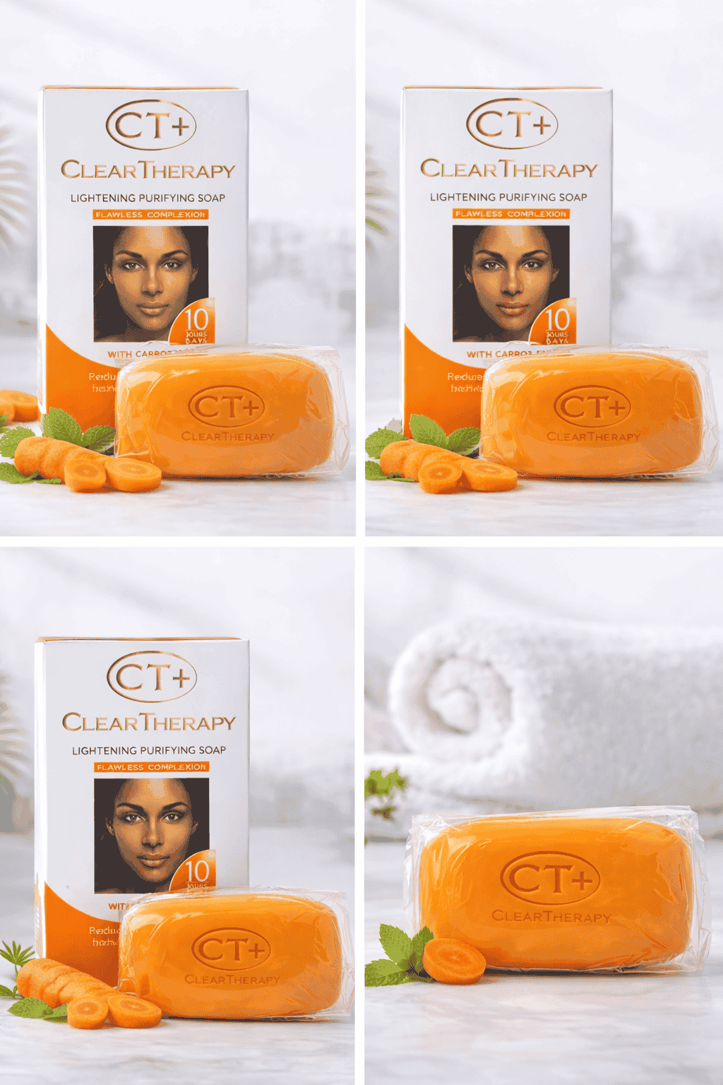 CT+ Carrot Moisturizing Body Lotion and Face soap