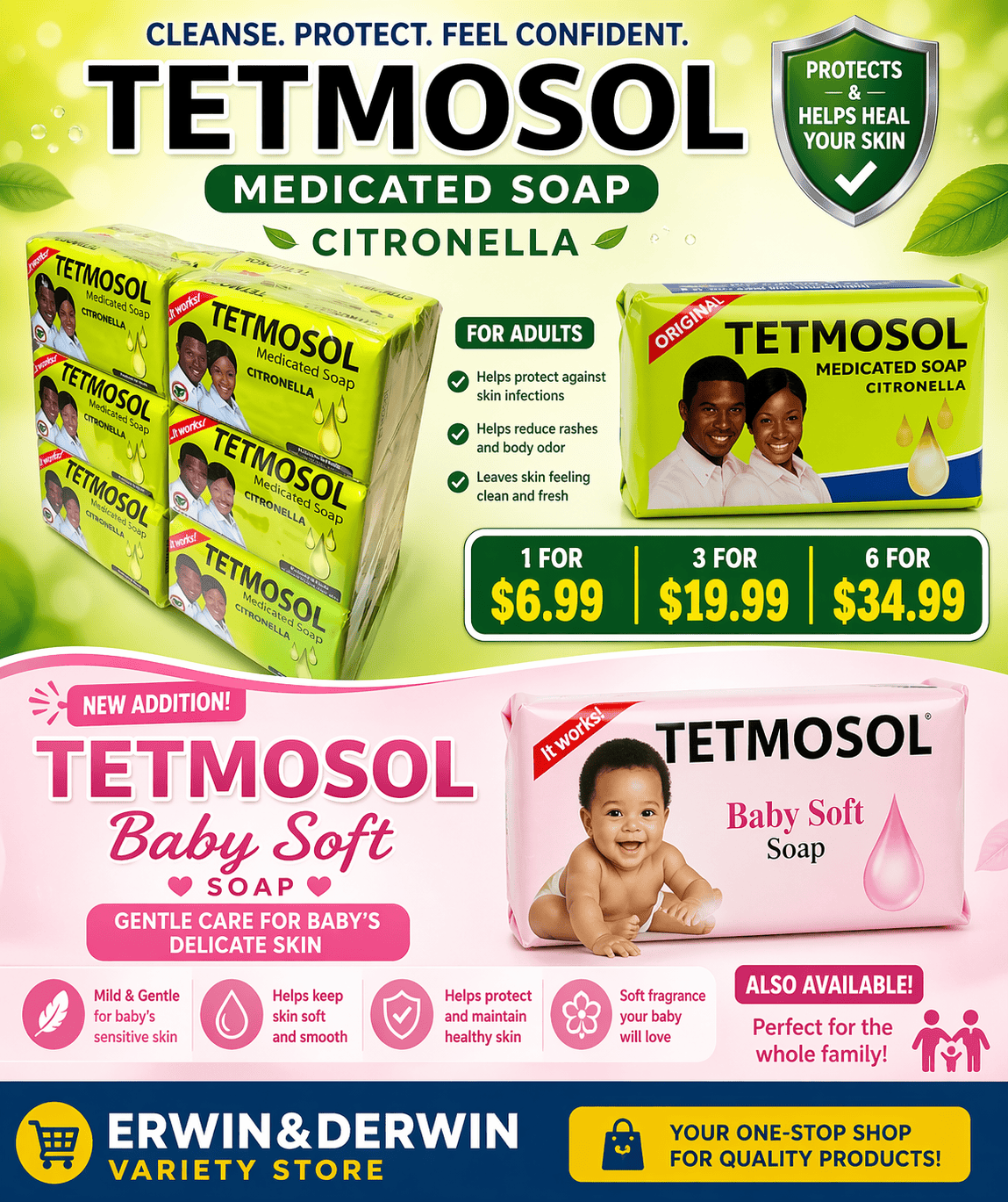 Tetmosol Cleansing Soap – Fresh & Clean Skin Daily | Family Use