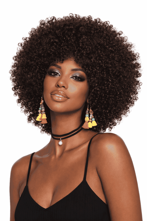 African Small Curly Afro Wig Headgear