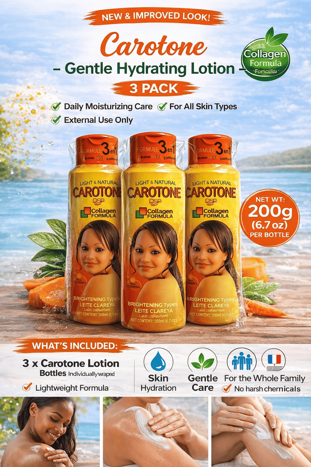 Carrot Body Care Cream – Smooth & Soft Feel