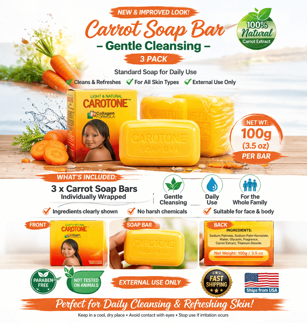 “Carrot Soap Bar – Gentle Cleansing