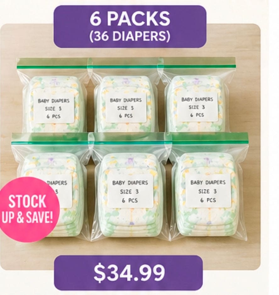 Baby Diapers Soft & Absorbent | Newborn to Size 5 | Value Packs Available