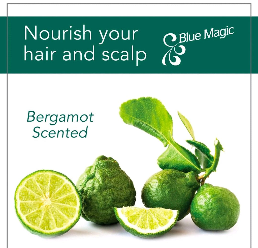 This is Blue Magic Bergamot Hair & Scalp Conditioner (12 oz / 340 g).