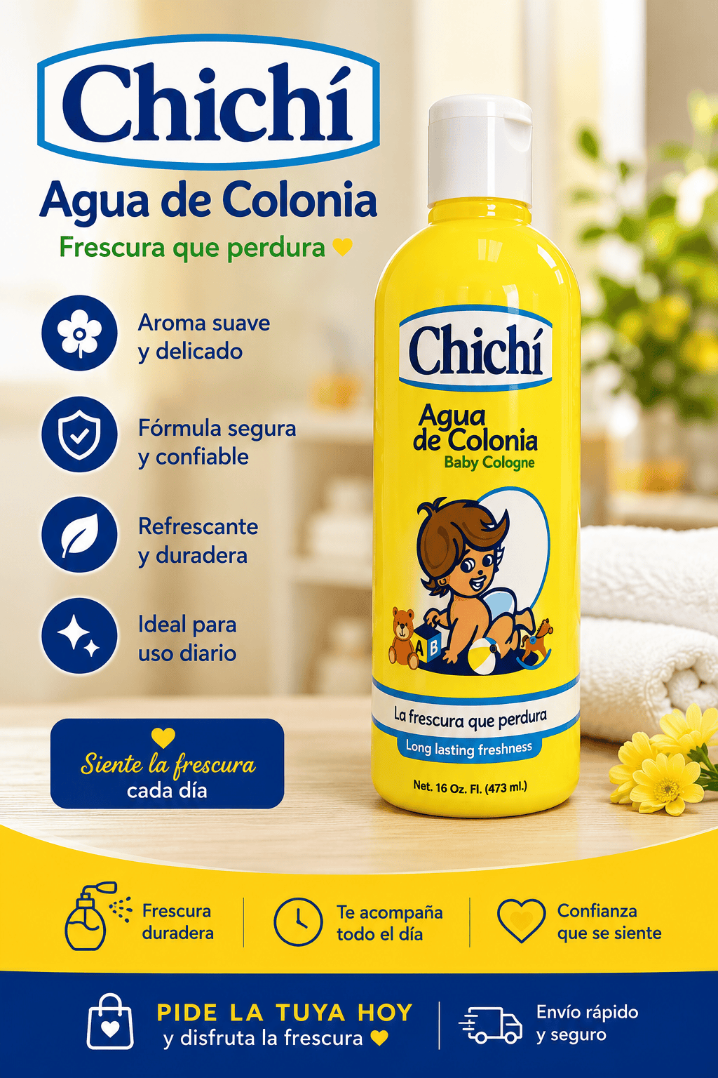 Chichí Eau de Cologne – Fresh & Long-Lasting Fragrance