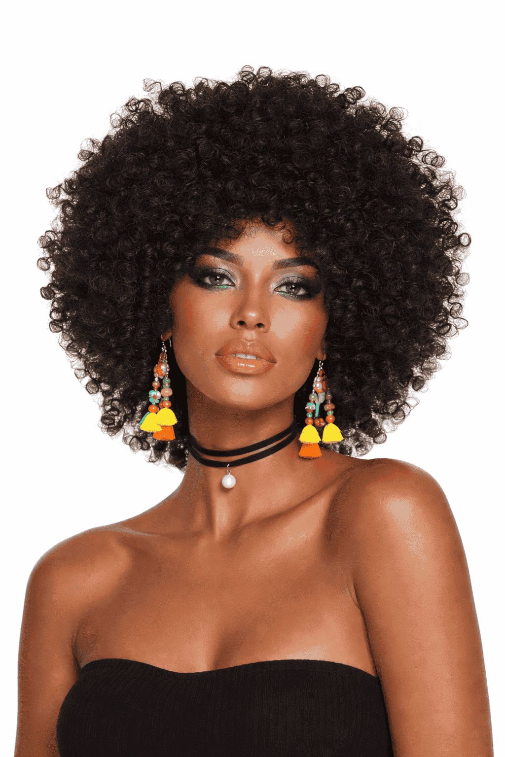 African Small Curly Afro Wig Headgear
