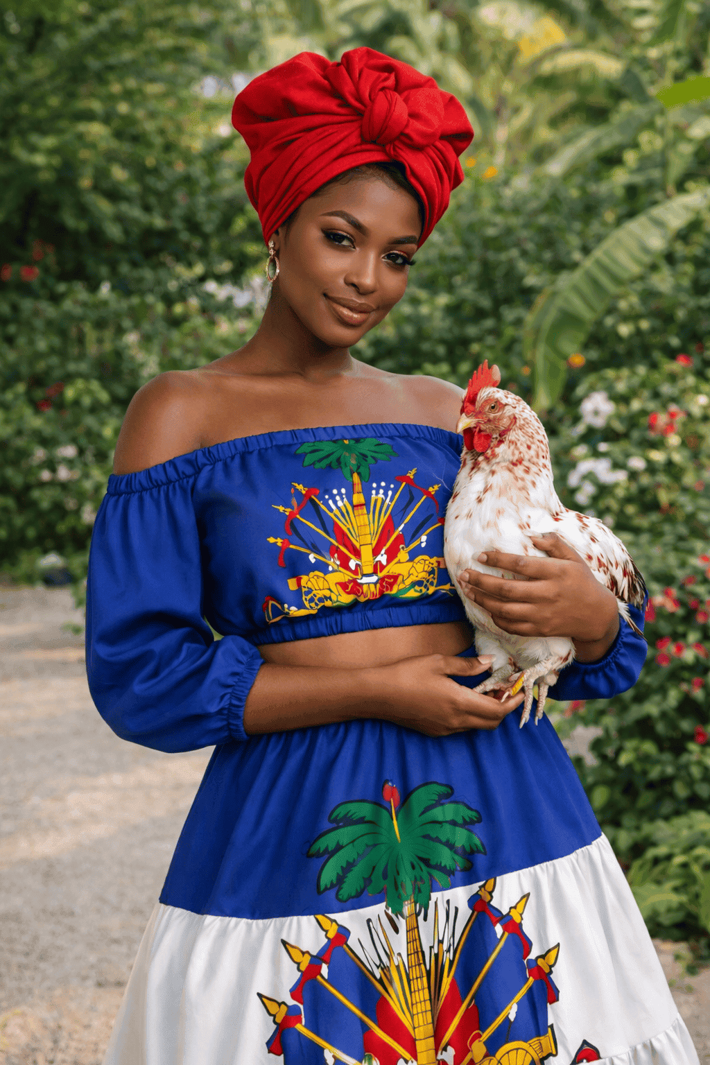 Haitian Heritage Two-Piece Skirt Set