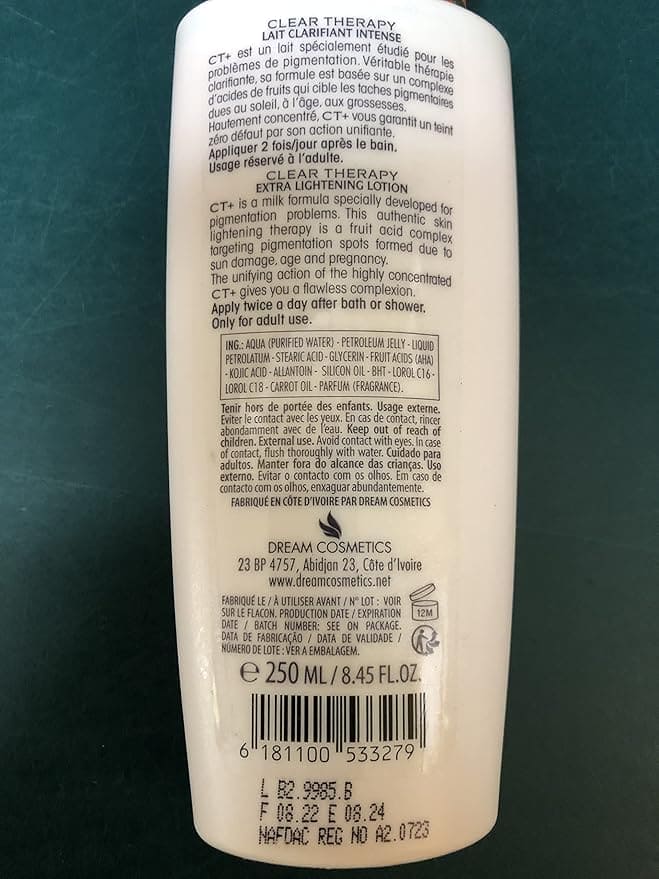 CT+ Carrot Moisturizing Body Lotion and Face soap