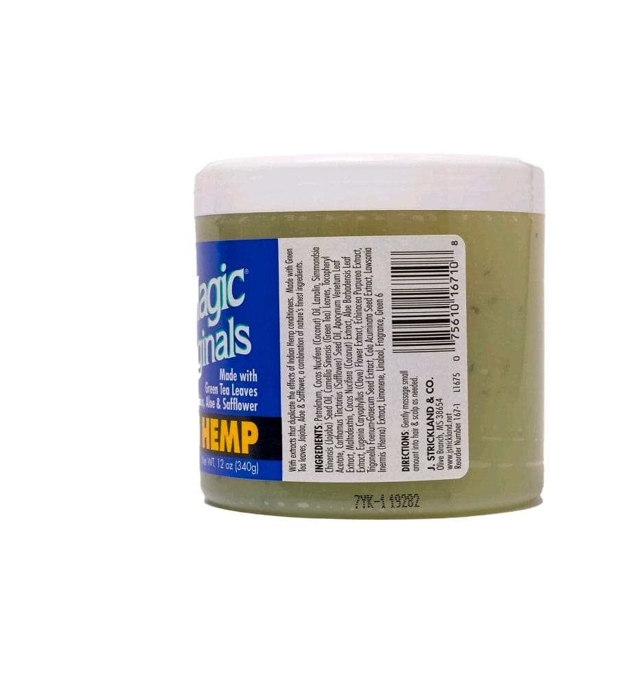 Blue Magic Indian Hemp Herbal Hair & Scalp Conditioner, 12 oz, Moisturizing Hair Pomade for Dry Hair & Scalp