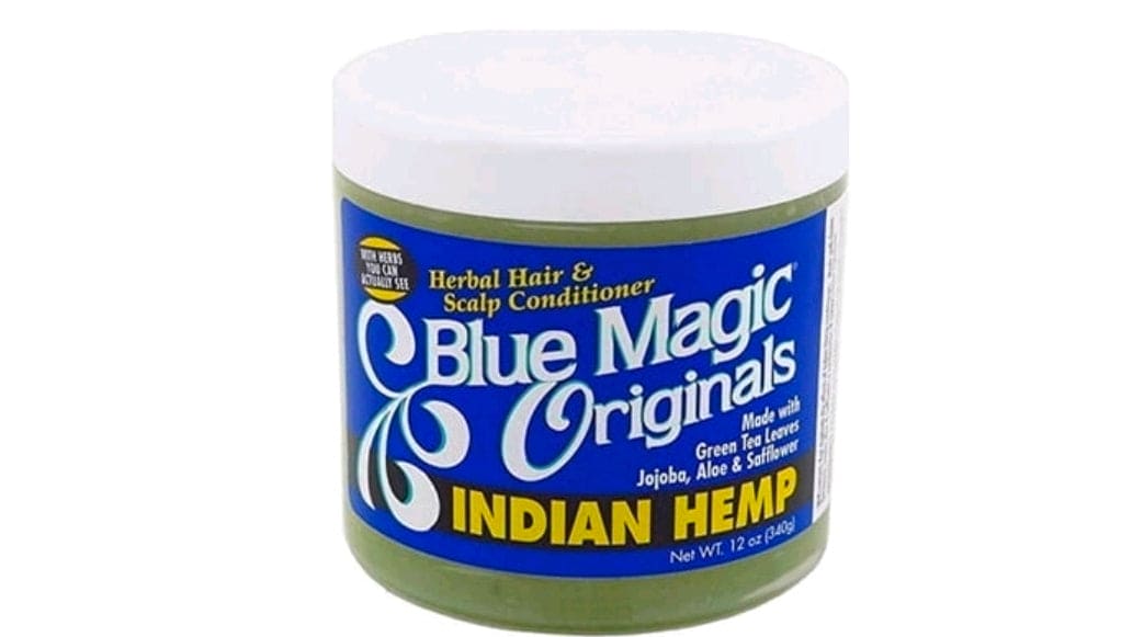 Blue Magic Indian Hemp Herbal Hair & Scalp Conditioner, 12 oz, Moisturizing Hair Pomade for Dry Hair & Scalp