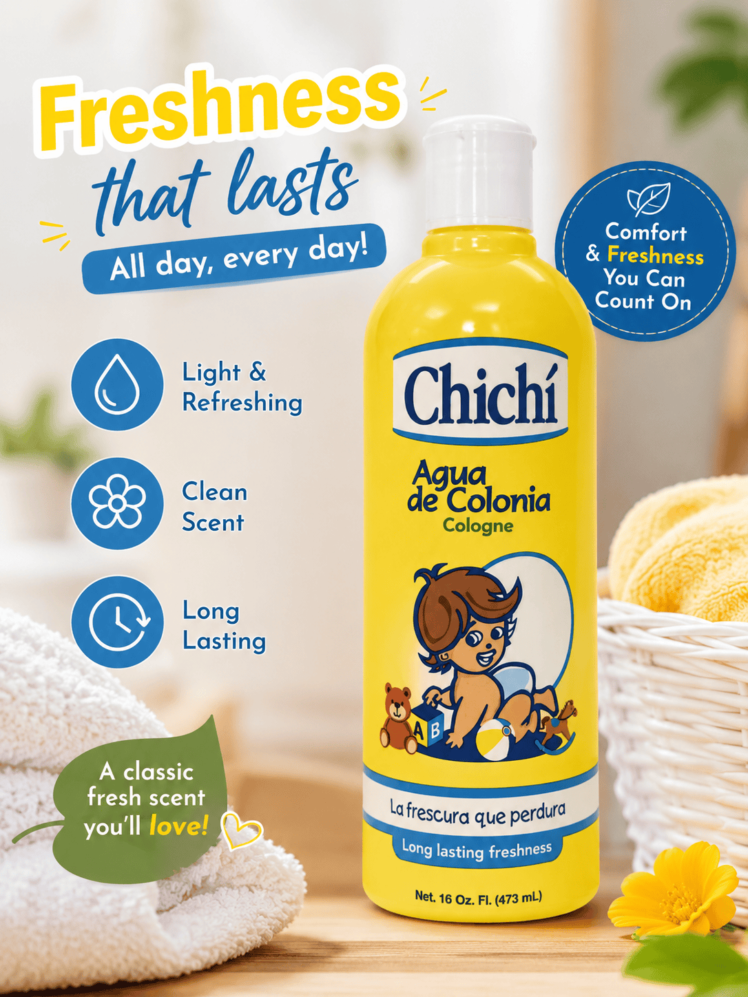 Chichí Eau de Cologne – Fresh & Long-Lasting Fragrance