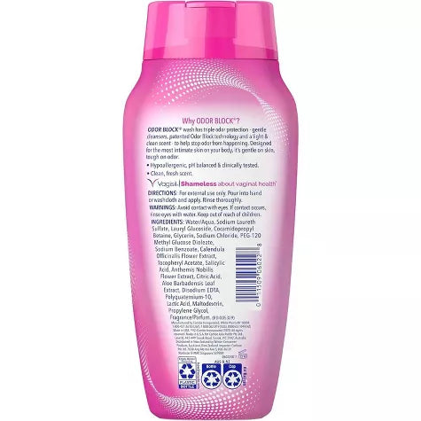 Vagisil Odor Block Daily Intimate Feminine Wash for Women - 12oz