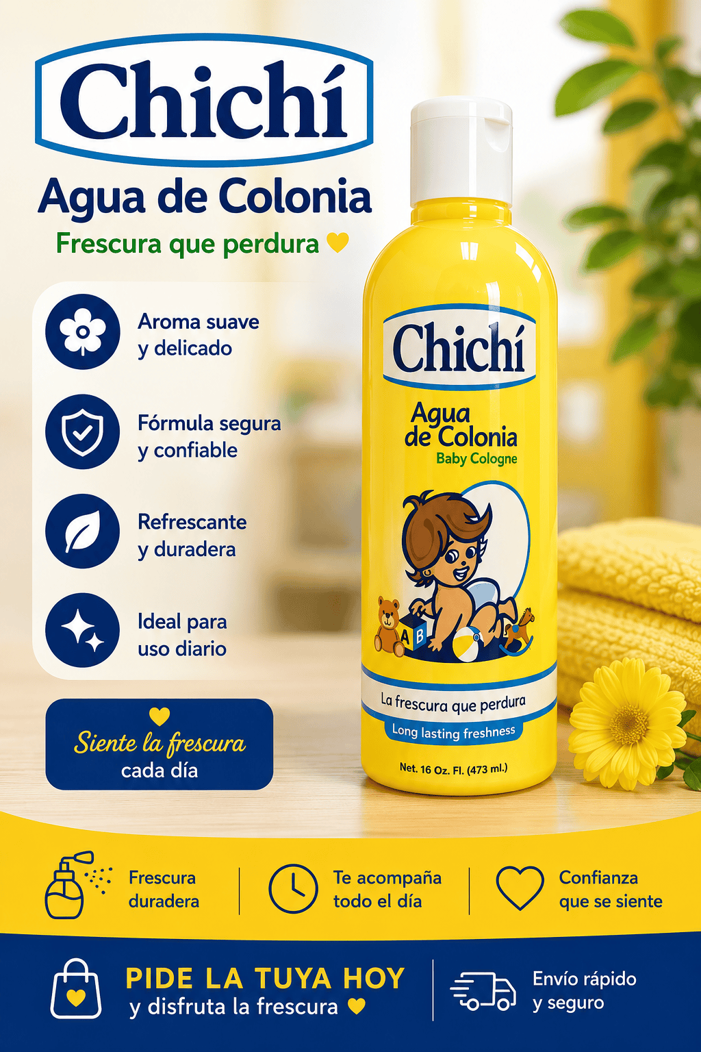 Chichí Eau de Cologne – Fresh & Long-Lasting Fragrance