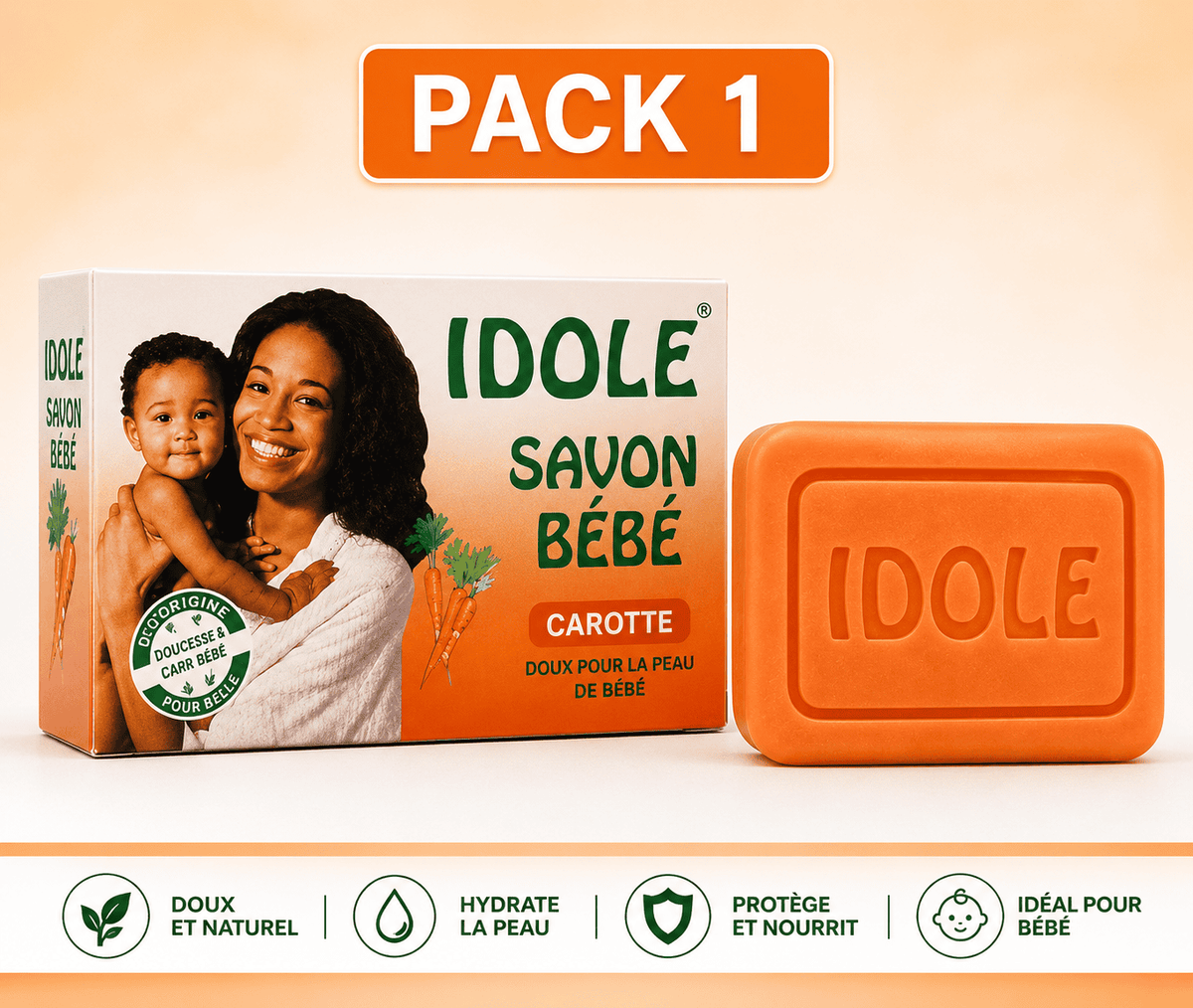 Idole Glycerin Soap Bar – Gentle Cleansing Bath Soap