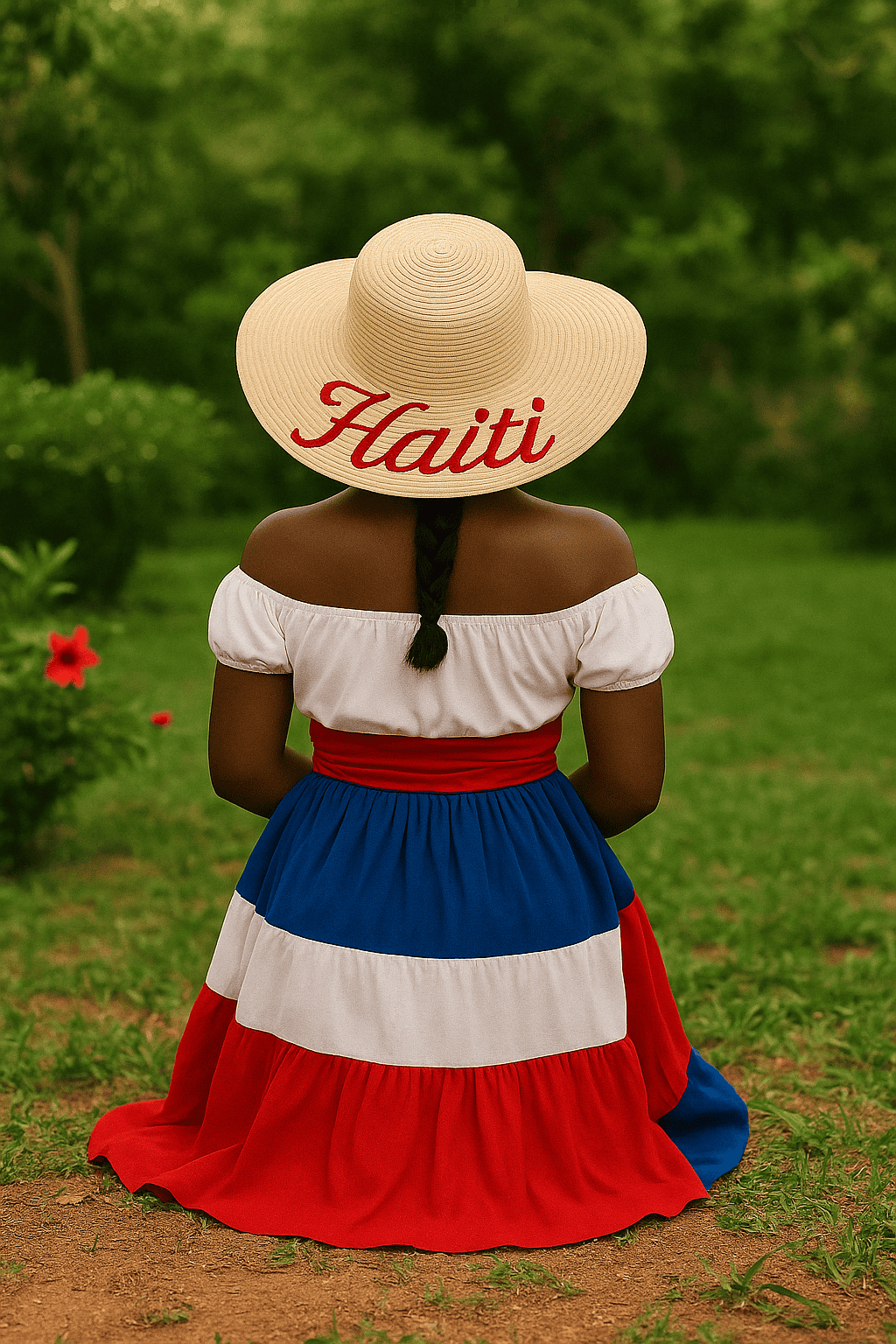 Haitian Elegance Straw Hat