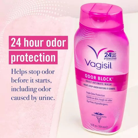 Vagisil Odor Block Daily Intimate Feminine Wash for Women - 12oz