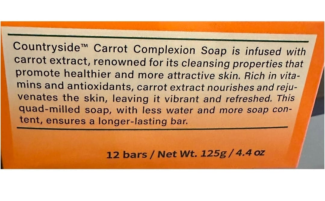 Carrot Complexion Beauty Soap – Radiant & Glowing Skin