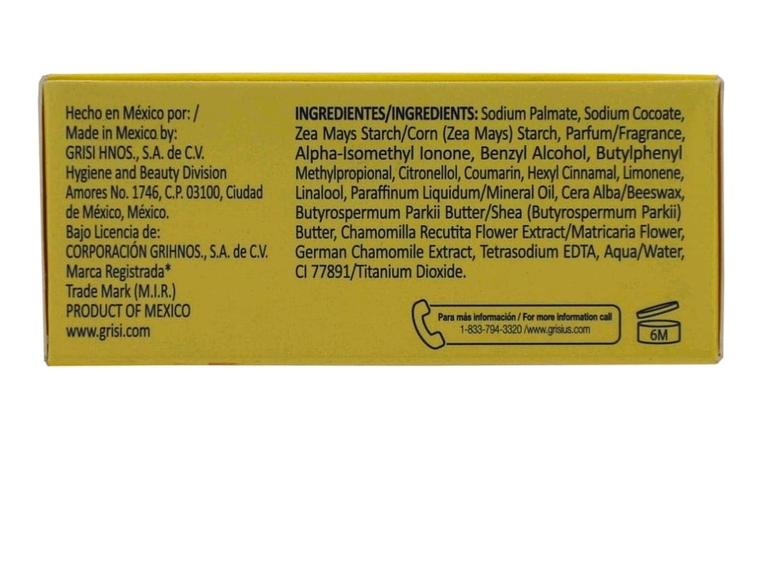 Ricitos de Oro Manzanilla Soap Bars, 100 g Each – 4 Pack