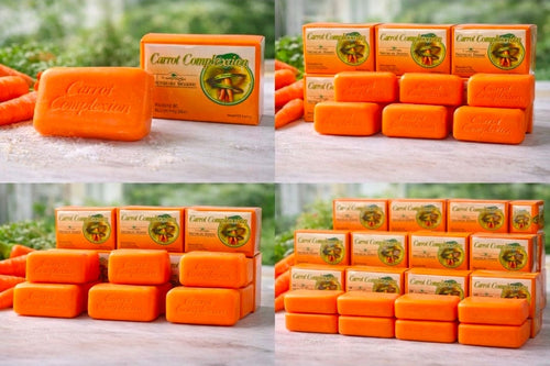 12 Pieces Carrot Complexion Beauty Soap – Radiant & Glowing Skin