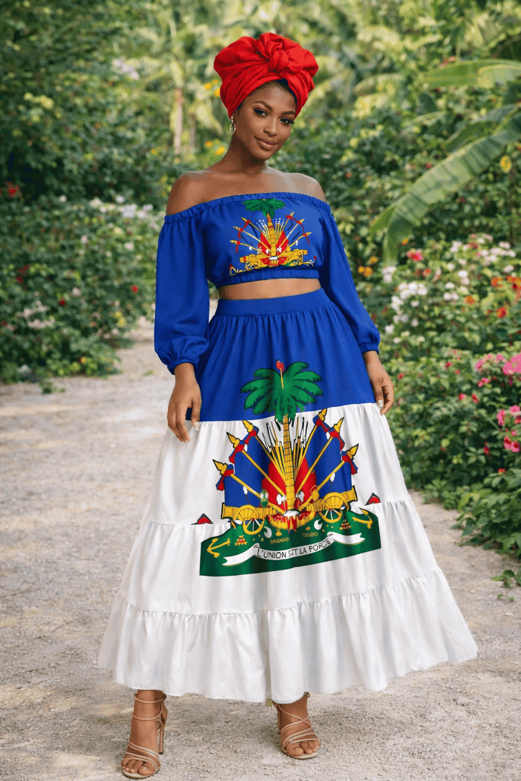 Haitian Heritage Two-Piece Skirt Set