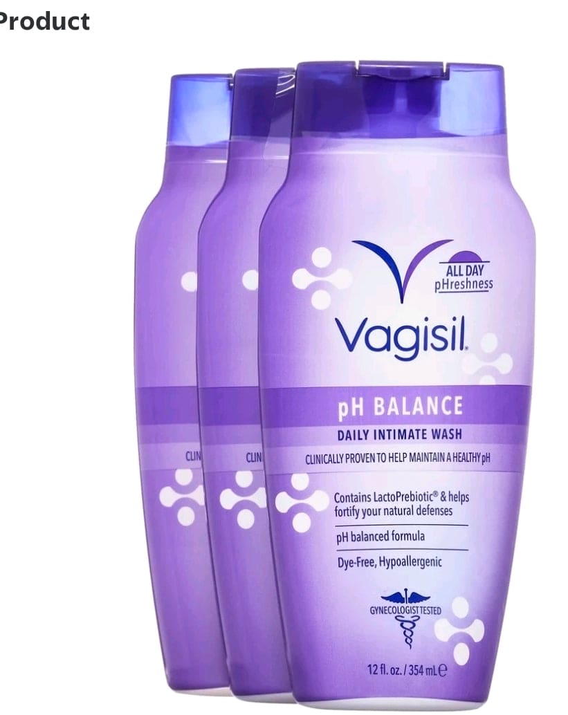 Vagisil Feminine Wash for Intimate Area Hygiene, pH Balance, Gynecologist Tested, Hypoallergenic, 12 fl oz,