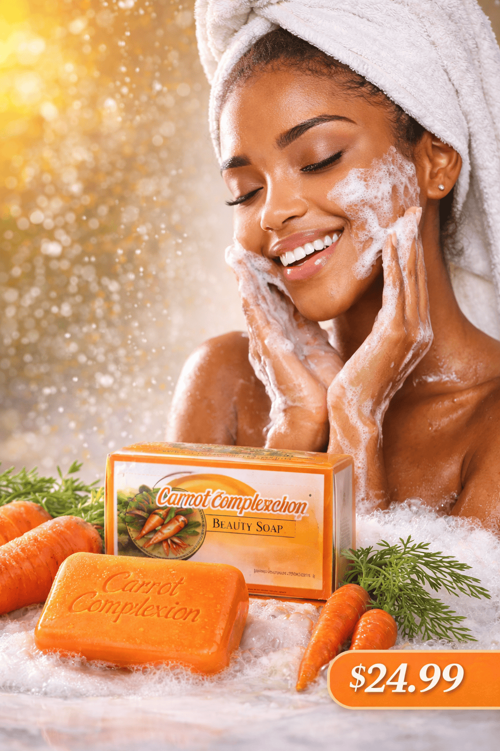 Carrot Complexion Beauty Soap – Radiant & Glowing Skin