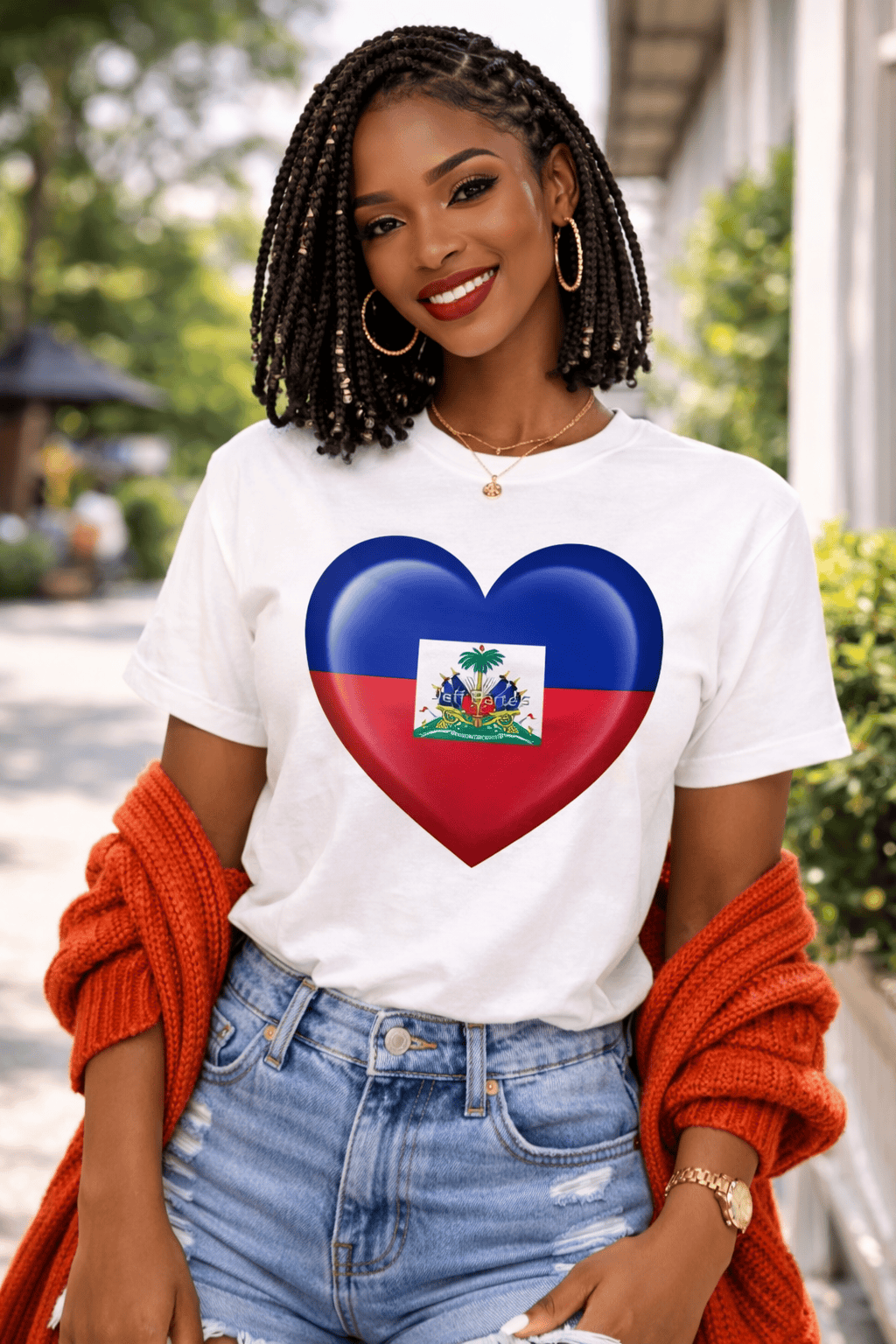Haiti T Shirt Women Funny Y2K Harajuku T-shirts Female Funny Clothing Aesthetic Clothes Women Clothing