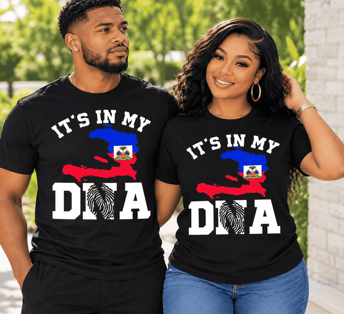 Haiti In My DNA Haitian Pride T-Shirt Haitian Flag Shirt T-Shirt