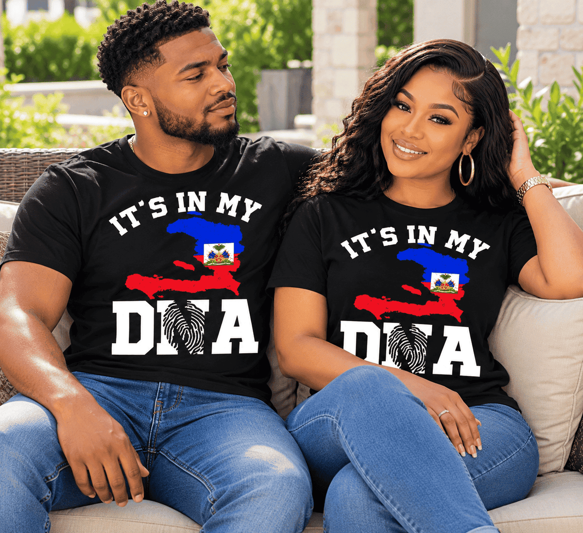 Haiti In My DNA Haitian Pride T-Shirt Haitian Flag Shirt T-Shirt